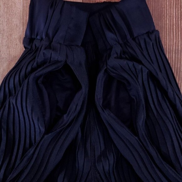 NWT Anthropologie Womens Size XS Delano Knit Wide Leg Pants Navy Blue $120 - Picture 5 of 12